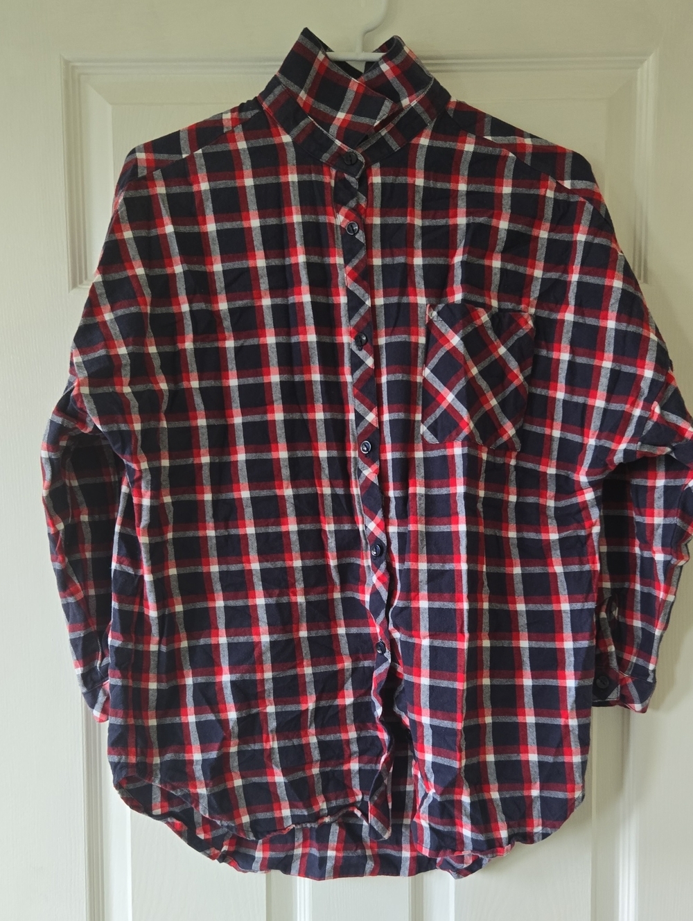 Plaid Flannel Button-Up Shirt / Overshirt